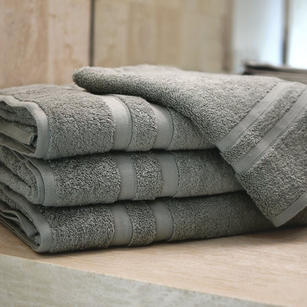Toalla de Baño Gris 380 grs 75×150 cm